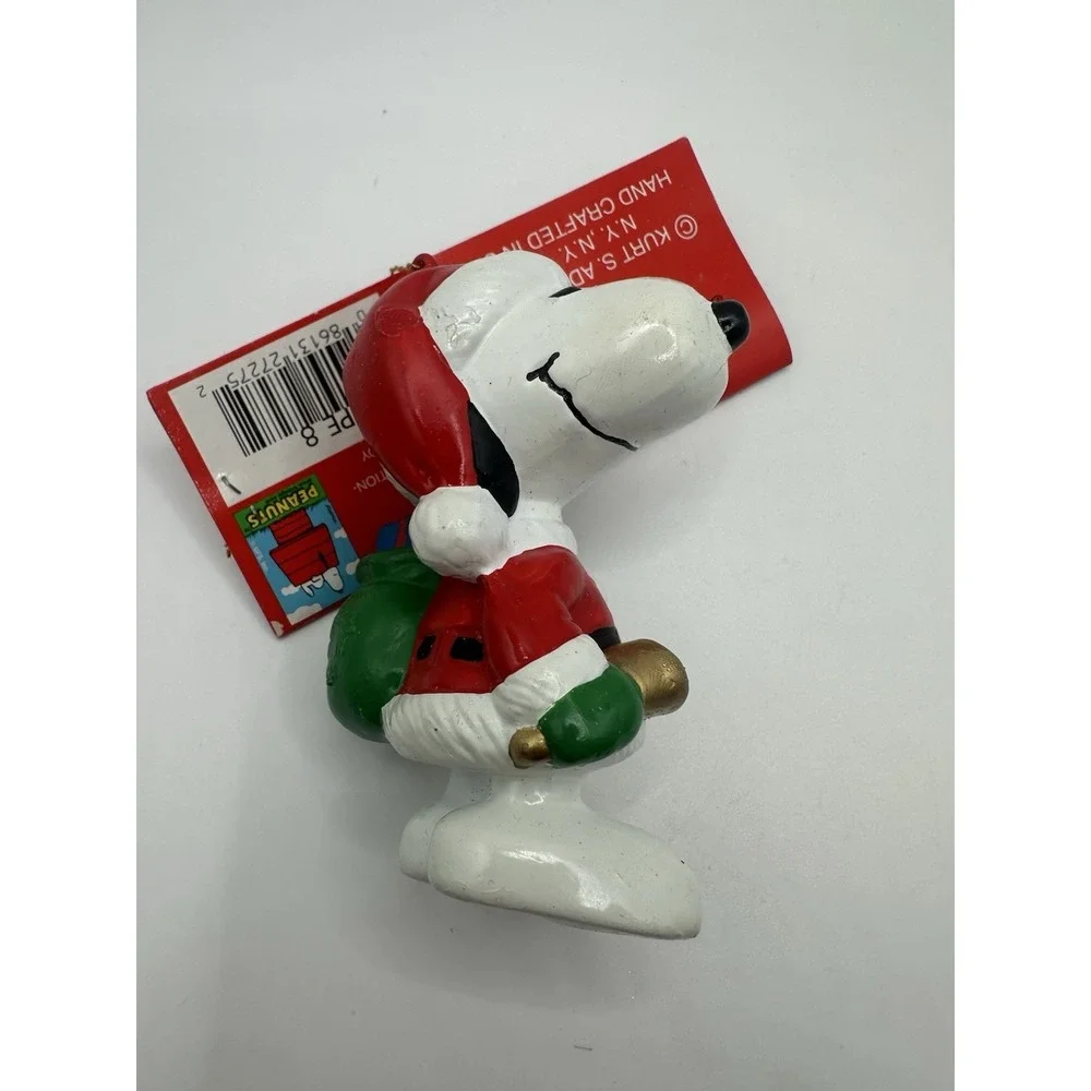PEANUTS Kurt Adler 1990s Christmas Ornaments lot - Charlie Brown Lucy Snoopy‎
